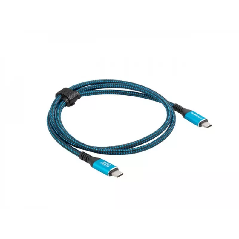 USB-C kaabel LANBERG CA-CMCM-44CU-0005-BK 0.5 m — USB4 Gen 2x2, 40 Gbit/s, 240 W, must