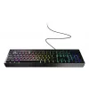 Juhtmega täissuuruses mänguriklaviatuur Genesis Rhod 530, USB, QWERTY US, membraan, RGB-taustvalgustus, 114 klahvi, 1,8 m kaabel, must