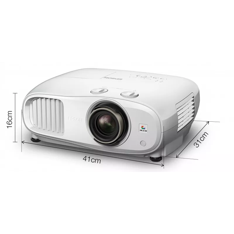 Epson EH-TW7100 Standard throw projektor 3000 ANSI luumenit 3LCD UHD 4K (3840x2160) 3D Valge