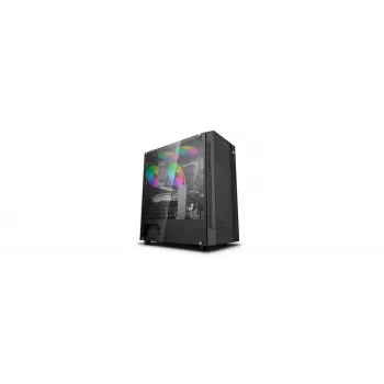 Arvuti korpus DeepCool Matrexx 55 Mesh Midi Tower must — ATX, karastatud klaas, toetab 120/140 mm ventilaatoreid