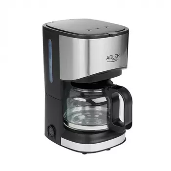 Tilgakohvimasin Adler AD 4407, 550 W, 0,7 L kann, hõbe/must, poolautomaatne