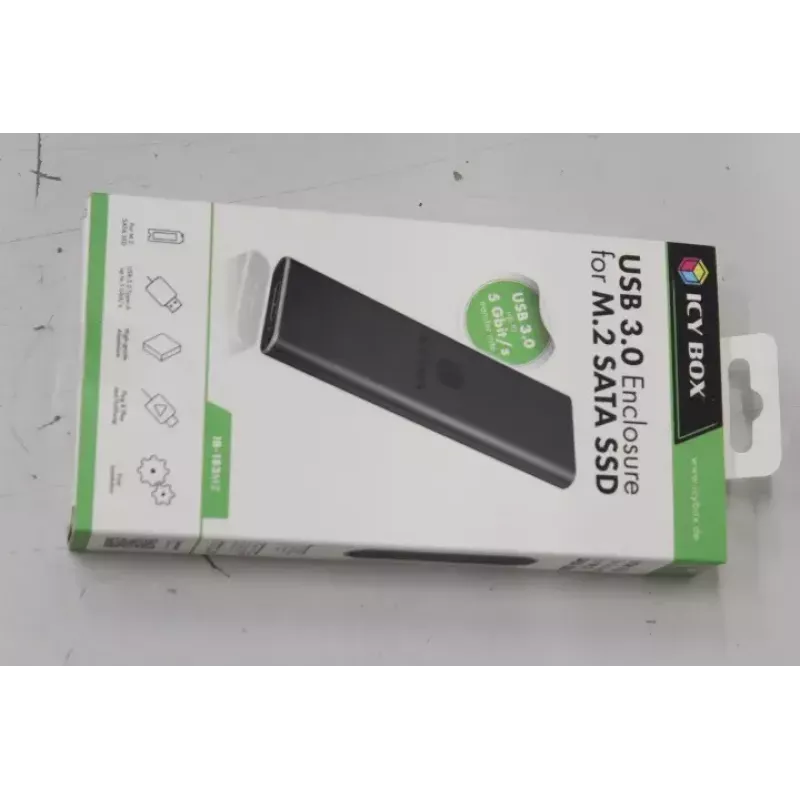 SSD ketas Icy Box 1x mSATA SSD USB 3.0 hosti jaoks alumiiniumist must IB-183M2