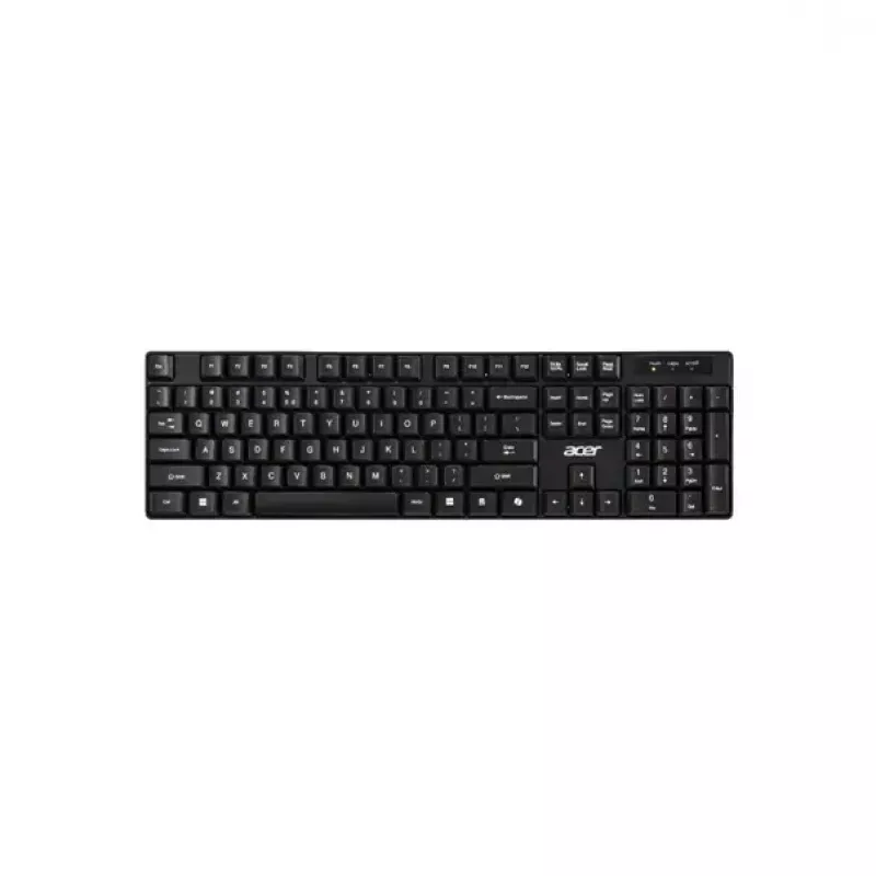 Acer GP.ACC11.03M klaviatuur ja hiir, kodukontor, USB, must, hall