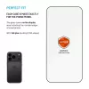 FIXED ekraanikaitse Apple iPhone 17 Pro jaoks — karastatud klaas, must, Armor disain, tolmuvastane aplikaator, AR-kiht