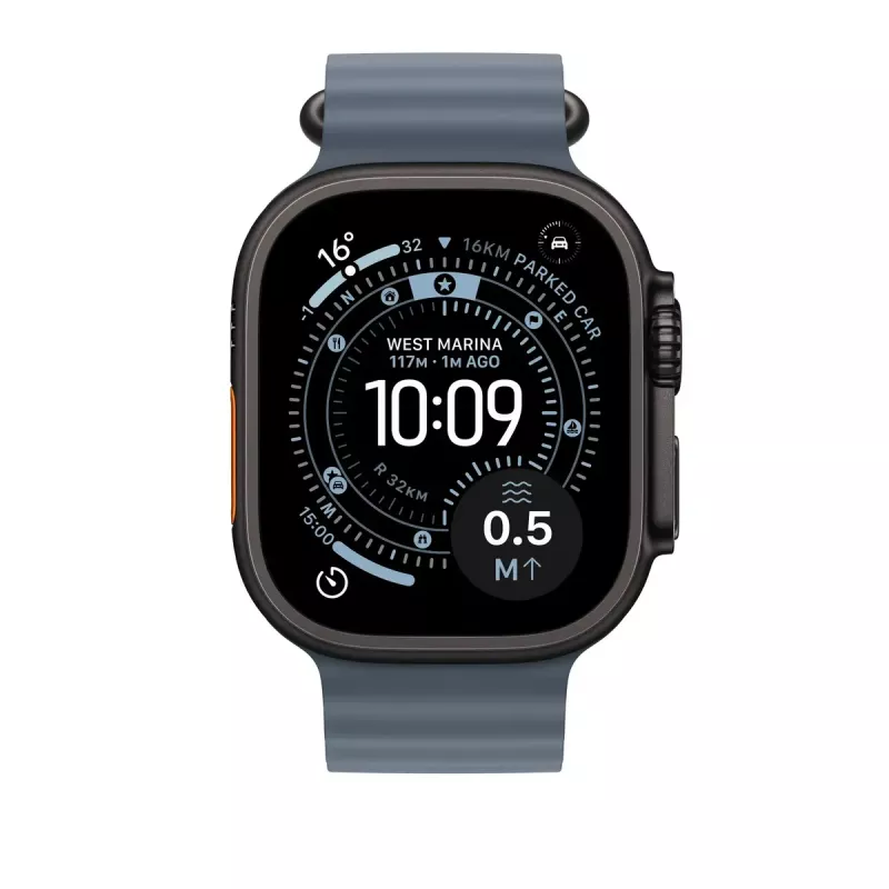 APPLE 49mm Anchor blue Ocean band – must titaanviimistlus