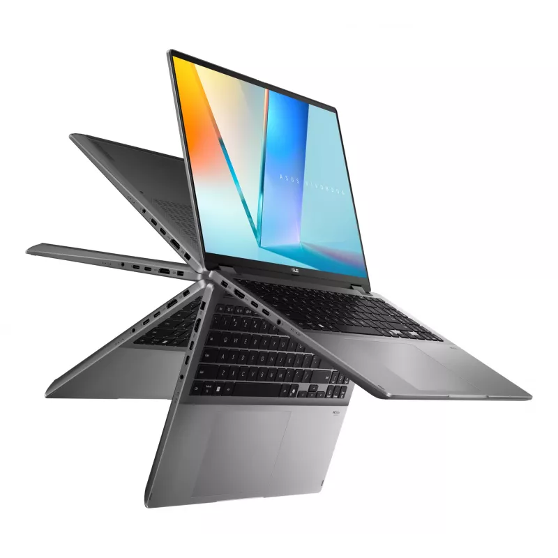 Hübriidne 2-in-1 sülearvuti ASUS Vivobook 16 Flip TP3607SH-RJ013W — Intel Core Ultra 7 258V, 16-tolline 3K puuteekraan, 16 GB LPDDR5x, 512 GB SSD, NVIDIA GeForce RTX 5050, WIN11 Home, hall