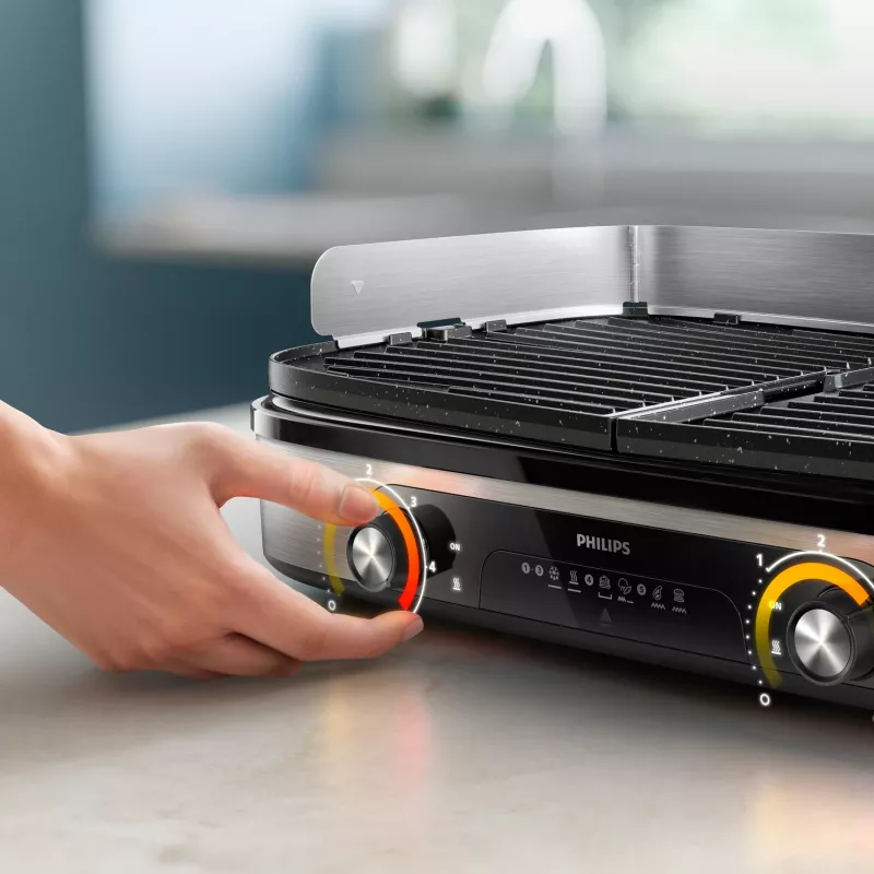 Elektrigrill Philips HD6222/90 2400 W Must Roostevaba Teras
