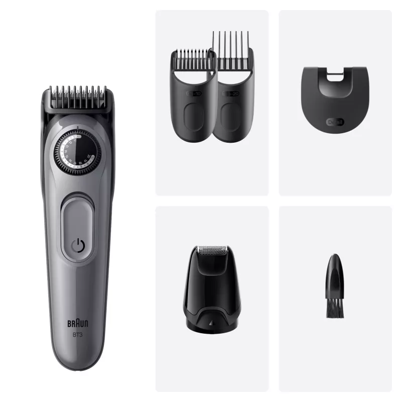 Braun BeardTrimmer 3 80789789 habemetrimmer vooluvõrk/aku 20 2 cm Must