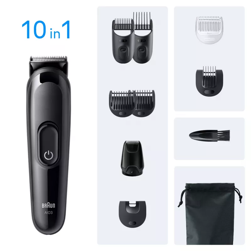 Braun AIO3560 juukselõikur/trimmer Must 14 nikkel-metallhüdriid (NiMH)