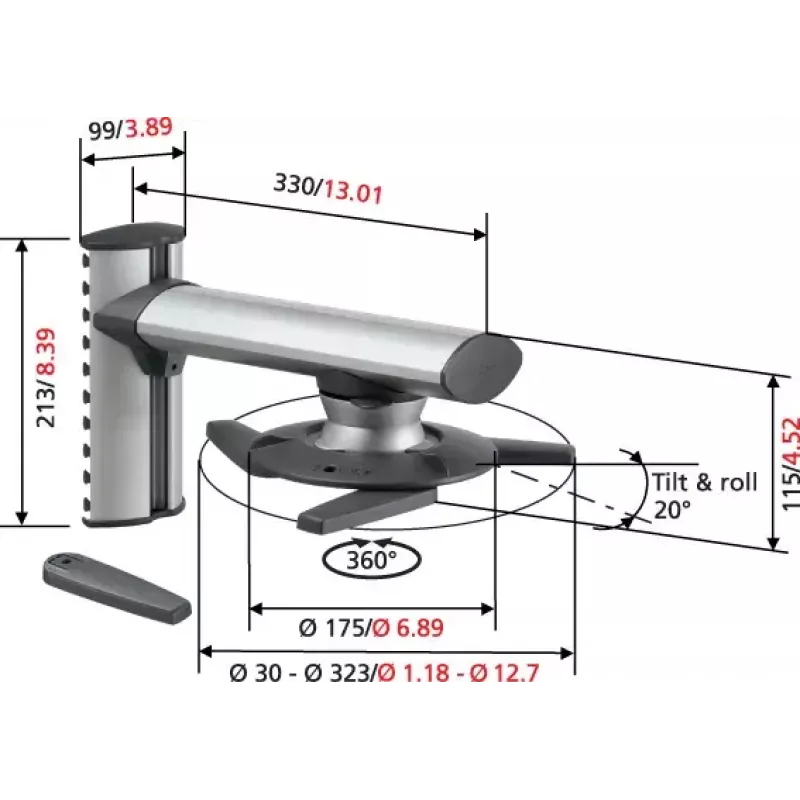 Vogel's EPW 6565 - Projektori seinakinnitus