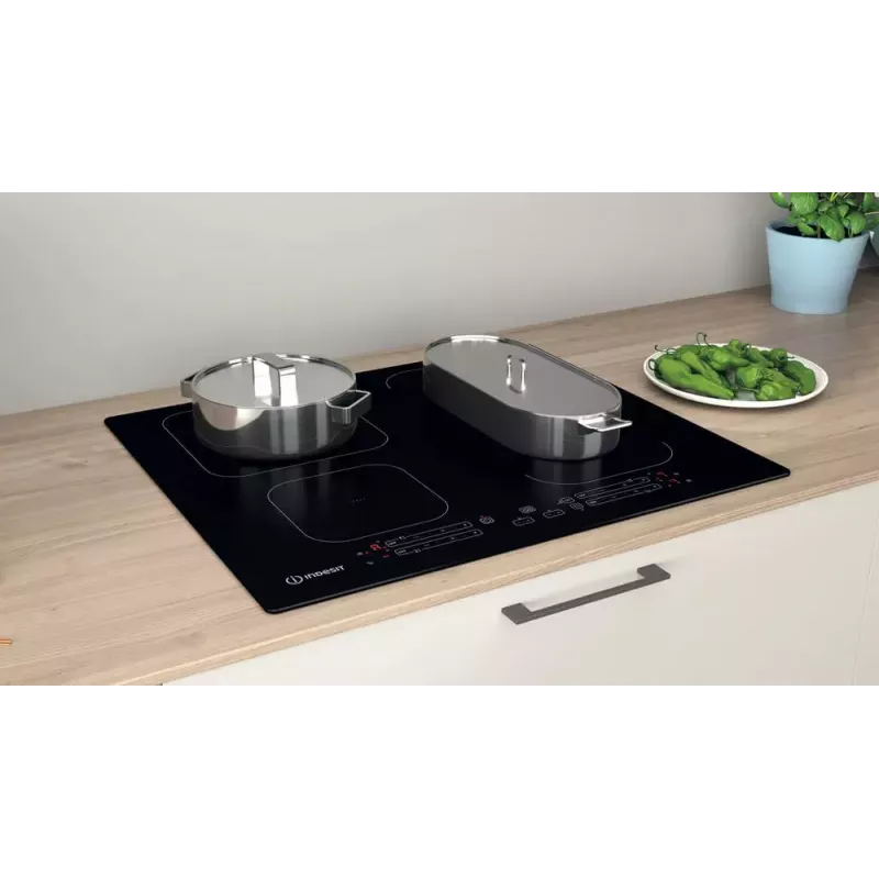 Indesit IB 65B60 NE Must sisseehitatav 59 cm tsoon-induktsioonpliit, 4 tsooni
