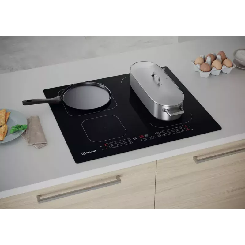 Indesit IB 65B60 NE Must sisseehitatav 59 cm tsoon-induktsioonpliit, 4 tsooni