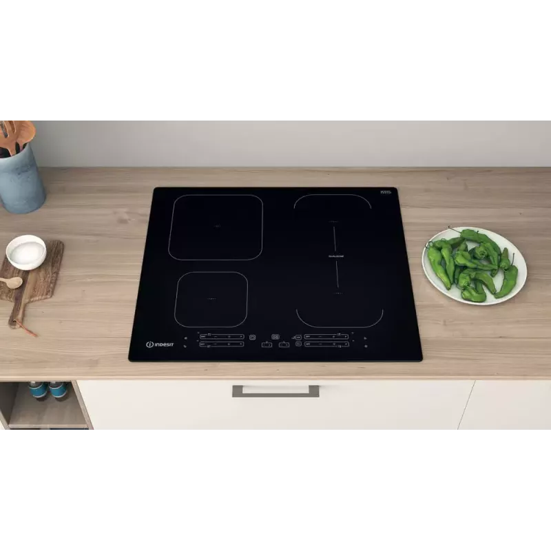 Indesit IB 65B60 NE Must sisseehitatav 59 cm tsoon-induktsioonpliit, 4 tsooni