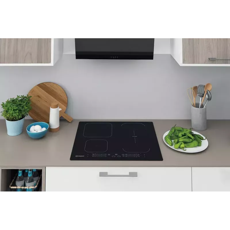 Indesit IB 65B60 NE Must sisseehitatav 59 cm tsoon-induktsioonpliit, 4 tsooni