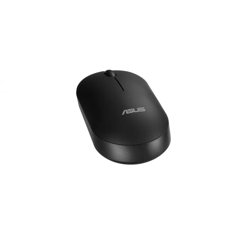 Juhtmeta klaviatuuri ja hiire komplekt ASUS CW100 — USA paigutus, must, täissuuruses QWERTY-klaviatuur, 1600 DPI hiir