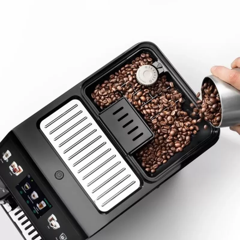 Espressomasin De’Longhi Eletta Explore — täisautomaatne, 1,8 l veepaak, 300 g ubade mahuti, 19 bar, TFT-puuteekraan