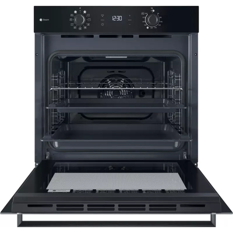 Sisseehitatud elektriahi INDESIT IO K58HS B — 71 L, hüdrolüütiline puhastus, konvektsioon, grill, aur