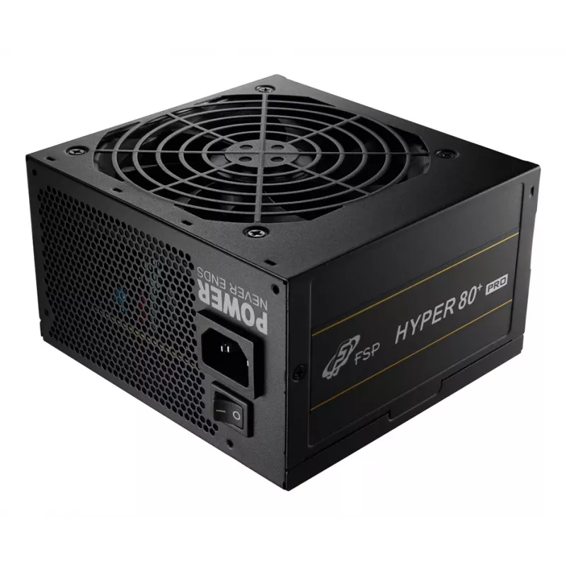 FSP HYPER 80+ PRO 650W toiteplokk ATX ATX3.1 Must, 650 W, 220 - 240 V, 50/60 Hz, 5 A, Aktiivne, 100 W