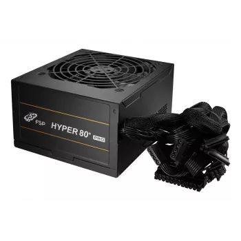 FSP HYPER 80+ PRO 650W toiteplokk ATX ATX3.1 Must, 650 W, 220 - 240 V, 50/60 Hz, 5 A, Aktiivne, 100 W
