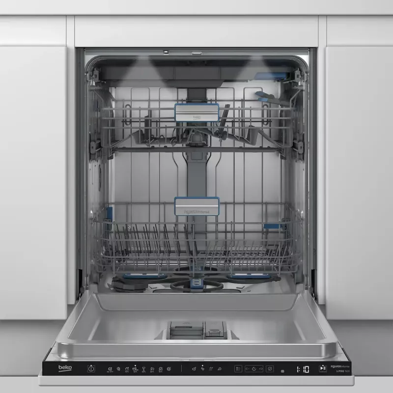 BEKO nõudepesumasin | BDIN38542P | Sisseehitatav | Laius 60 cm | Kohaseadete arv 15 | Programmide arv 8 | Energiatõhususklass C | Ekraan | AquaStop-funktsioon | Valge
