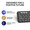 Logitech Pebble Keys 2 K380s klaviatuur Universal RF juhtmevaba + Bluetooth QWERTY US International Graphite