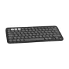 Logitech Pebble Keys 2 K380s klaviatuur Universal RF juhtmevaba + Bluetooth QWERTY US International Graphite