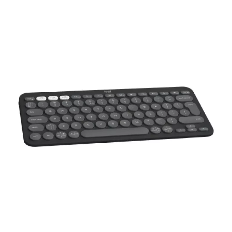 Logitech Pebble Keys 2 K380s klaviatuur Universal RF juhtmevaba + Bluetooth QWERTY US International Graphite