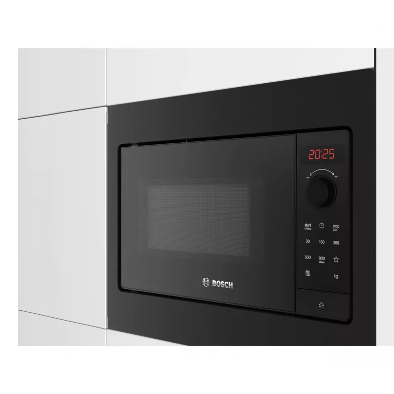 Bosch Serie 2 BFL523MB4 mikrolaineahi Must Sisseehitatav mikrolaineahi 20 L 800 W