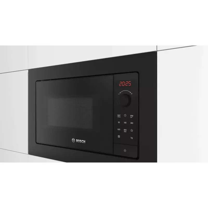 Sisseehitatav soolomikrolaineahi Bosch Serie 2 BFL623MB4 20 L 800 W LED-ekraan Must nuppjuhtimine