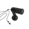 Juhtmega arvutimikrofon GENESIS Radium 350D — USB Type-A/USB-C, -48 dB tundlikkus, 16–14000 Hz, 2,5 m kaabel, must