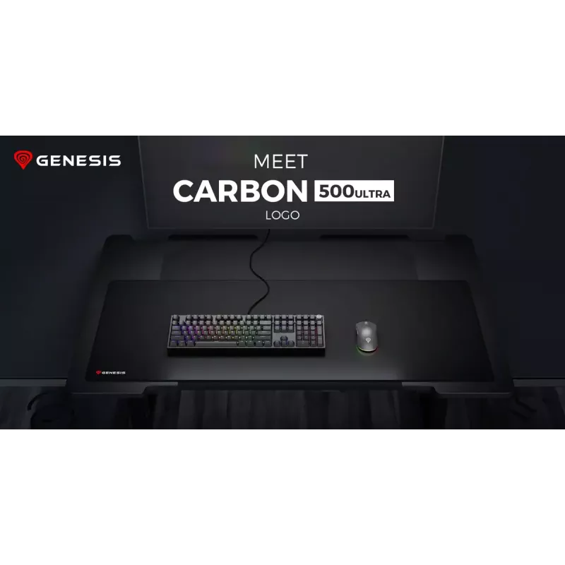 Hiirematt GENESIS Carbon 500 Ultra Logo