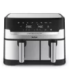 Tefal Dual Easy Fry & Grill EY905D Double 8,3 L Vabaltseisev 2700 W Kuumaõhufritüür Roostevaba teras
