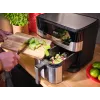 Tefal Dual Easy Fry & Grill EY905D Double 8,3 L Vabaltseisev 2700 W Kuumaõhufritüür Roostevaba teras