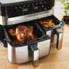 Tefal Dual Easy Fry & Grill EY905D Double 8,3 L Vabaltseisev 2700 W Kuumaõhufritüür Roostevaba teras