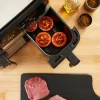 Tefal Dual Easy Fry & Grill EY905D Double 8,3 L Vabaltseisev 2700 W Kuumaõhufritüür Roostevaba teras