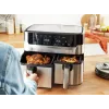Tefal Dual Easy Fry & Grill EY905D Double 8,3 L Vabaltseisev 2700 W Kuumaõhufritüür Roostevaba teras