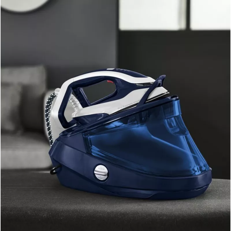 Tefal Pro Express Vision GV9812 3000 W 1.1 L Durilium AirGlide Autoclean tallaplaat Sinine, Valge