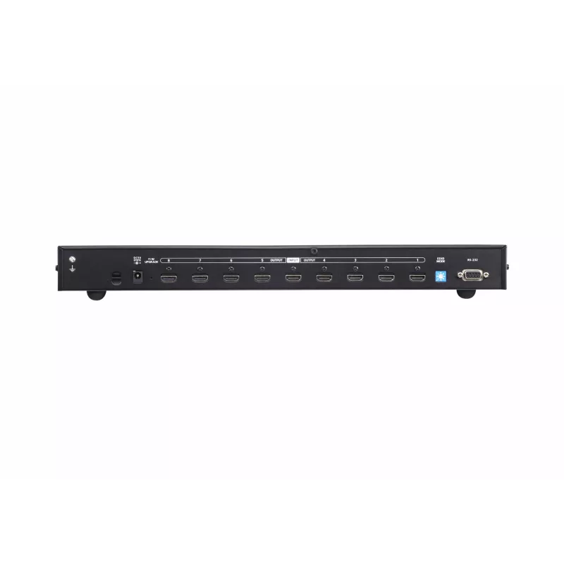 ATEN 8-pordiline True 4K HDMI jaotur, HDMI, 8x HDMI, 4096 x 2160 pikslit, must, metall, 4K Ultra HD