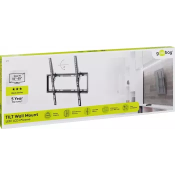 Goobay TV-kinnitus 55 tolli Must 35kg kandevõime VESA 200x200 kuni 400x400
