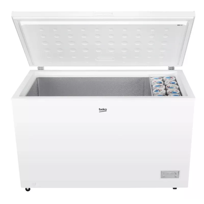 Külmsügavkülmik BEKO CF380EWN — 371 L, inverterkompressor, E-klass, valge