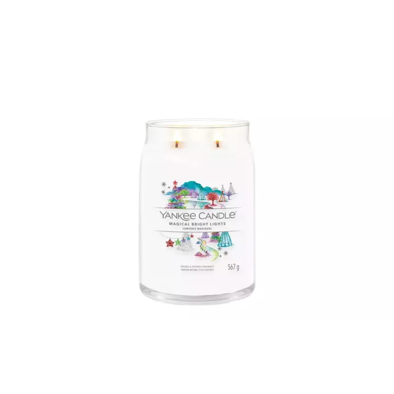 Yankee Candle Signature Magical Bright Lights suur purgiküünal, 567 g