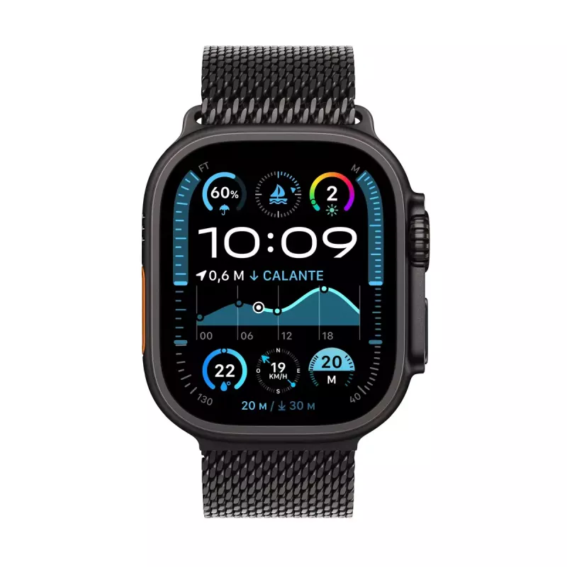 Nutikell Apple Watch Ultra 2 GPS + Cellular 49mm Must Titaan korpus Musta Titaani Milani aasaga - M