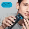 Habemeajaja BRAUN Series 5 51-M1000s — 3 peaga, Wet & Dry, sisseehitatud Li‑Ion aku, kiirlaadimine, must/sinine