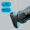 Habemeajaja BRAUN Series 5 51-M1000s — 3 peaga, Wet & Dry, sisseehitatud Li‑Ion aku, kiirlaadimine, must/sinine