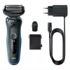 Habemeajaja BRAUN Series 5 51-M1000s — 3 peaga, Wet & Dry, sisseehitatud Li‑Ion aku, kiirlaadimine, must/sinine