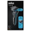 Habemeajaja BRAUN Series 5 51-M1000s — 3 peaga, Wet & Dry, sisseehitatud Li‑Ion aku, kiirlaadimine, must/sinine