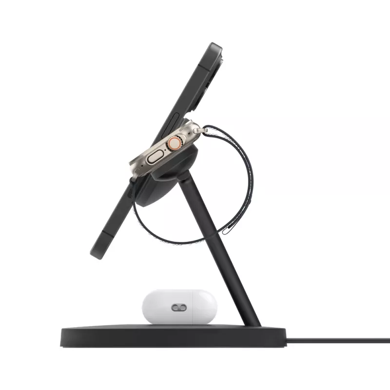 BELKIN juhtmevaba laadimisalus - Boost Charge Pro - 3-ühes Qi2 15W - must