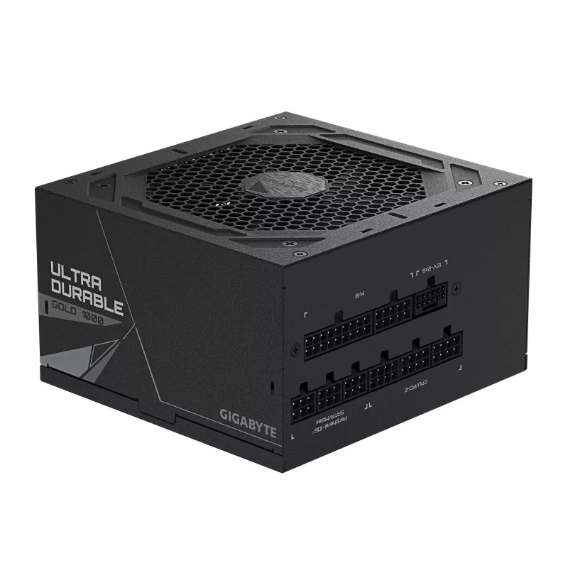 GIGABYTE UD1000GM PG5 V2 toiteplokk – PCIe Gen 5.1, 80 PLUS Gold, täismodulaarne disain, 120 mm ventilaator, ATX 3.1 ühilduv, EL pistik