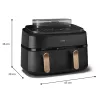 Philips 5000 series NA552/00 fritüür Double 9 L eraldiseisev 2750 W kuumaõhufritüür Must, Kuldne