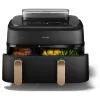 Philips 5000 series NA552/00 fritüür Double 9 L eraldiseisev 2750 W kuumaõhufritüür Must, Kuldne